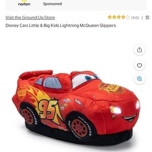 Disney Cars Lightning McQueen Plush Toy - Red and Black